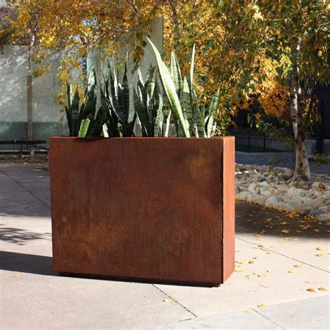 corten metal planter boxes|corten steel planters veradek.